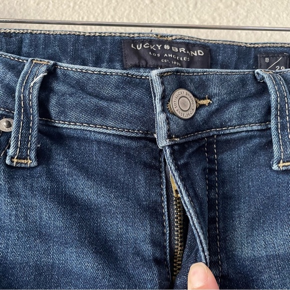 Lucky Brand Low Rise Skinny Lolita Jeans Women’s 8 (30x28) Blue Med Wash Stretch - Picture 4 of 14